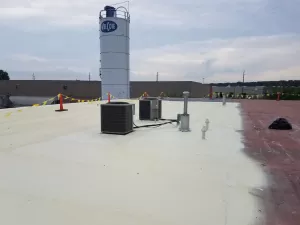 roof coating of spray foam