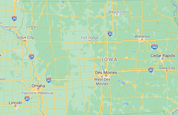 iowa spray foam insulators service area map