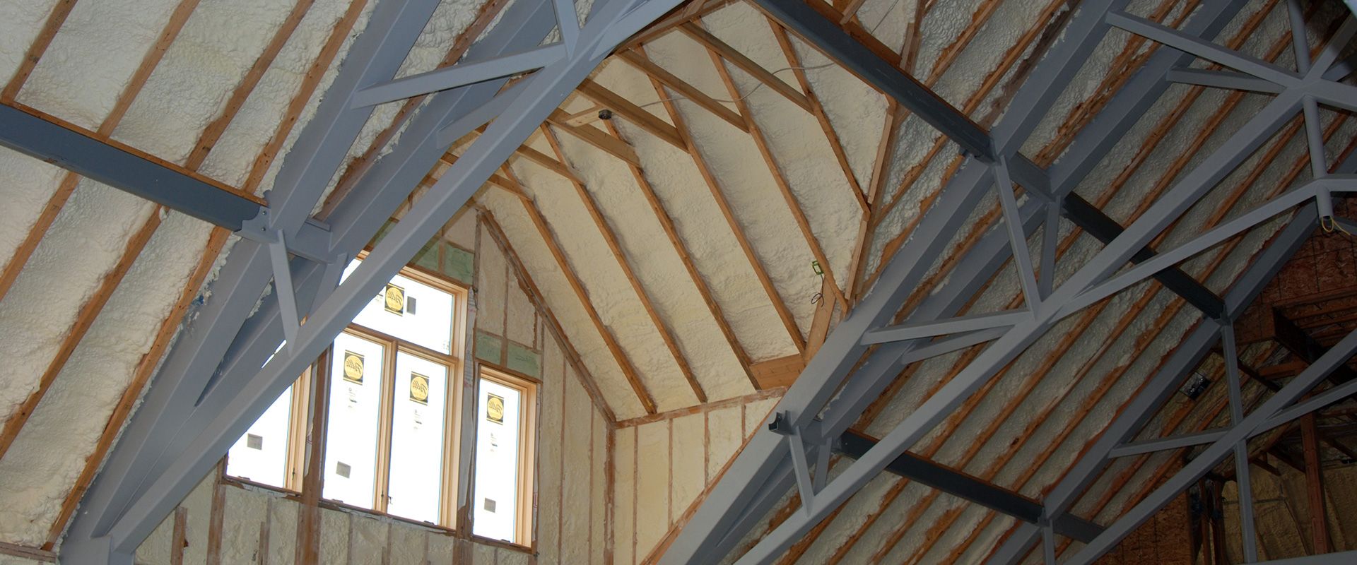 Spray Foam Insulation on New Residential Construction Project